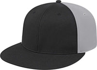 Cap America i8530 Flexfit Full Fabric Performance Cap - Black Black Silver - Black Black Silver / XS