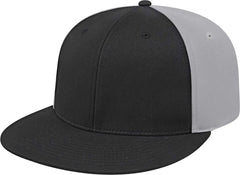 Cap America i8530 Flexfit Full Fabric Performance Cap - Black Black Silver - Black Black Silver / XS