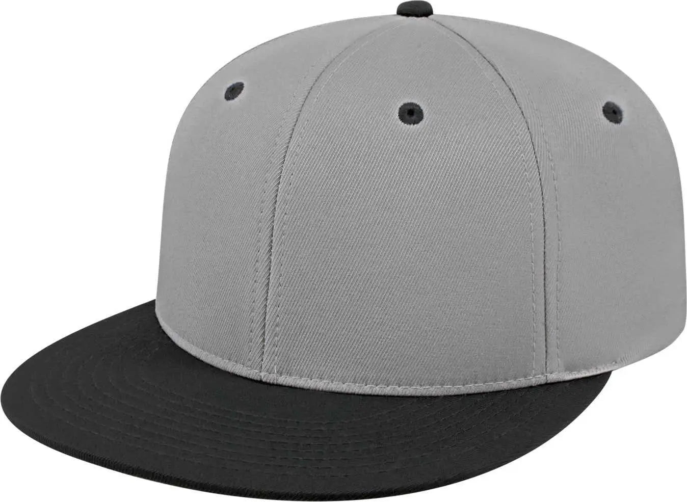 Cap America i8530 Flexfit Full Fabric Performance Cap - Silver Black - Silver Black / XS