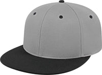 Cap America i8530 Flexfit Full Fabric Performance Cap - Silver Black - Silver Black / XS