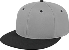 Cap America i8530 Flexfit Full Fabric Performance Cap - Silver Black - Silver Black / XS