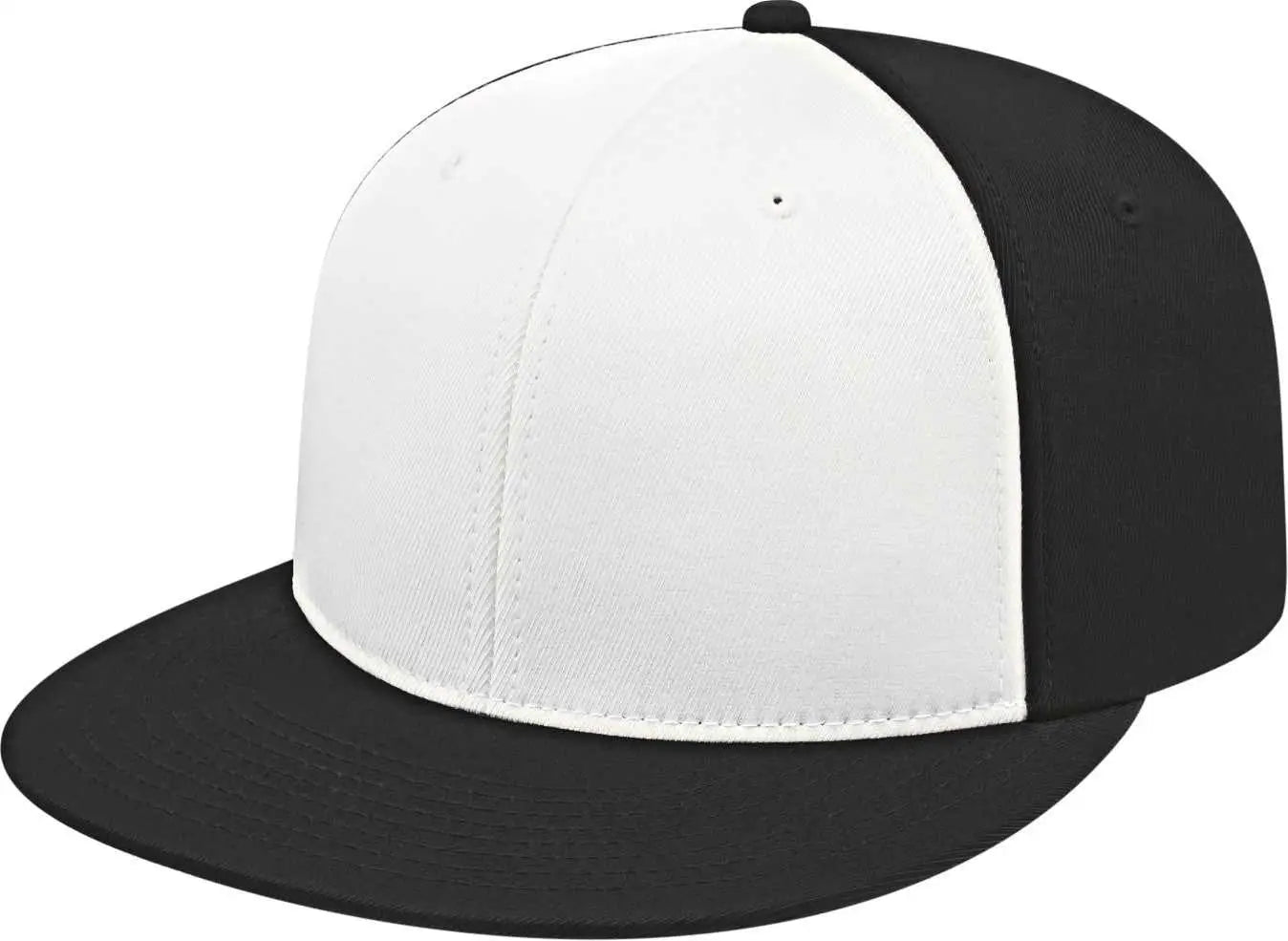 Cap America i8530 Flexfit Full Fabric Performance Cap - White Black Black - White Black Black / XS