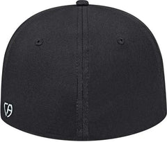 Cap America i8530 Flexfit Full Fabric Performance Cap - White Black Black