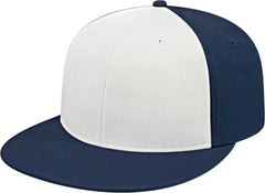 Cap America i8530 Flexfit Full Fabric Performance Cap - White Navy Navy - White Navy Navy / XS