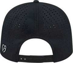 Cap America i8533 Flexfit 110 Perforated Performance Snap Back Cap - Black - Black / One Size Fits Most