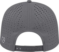 Cap America i8533 Flexfit 110 Perforated Performance Snap Back Cap - Graphite - Graphite / One Size Fits Most