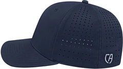 Cap America i8533 Flexfit 110 Perforated Performance Snap Back Cap - Navy - Navy / One Size Fits Most