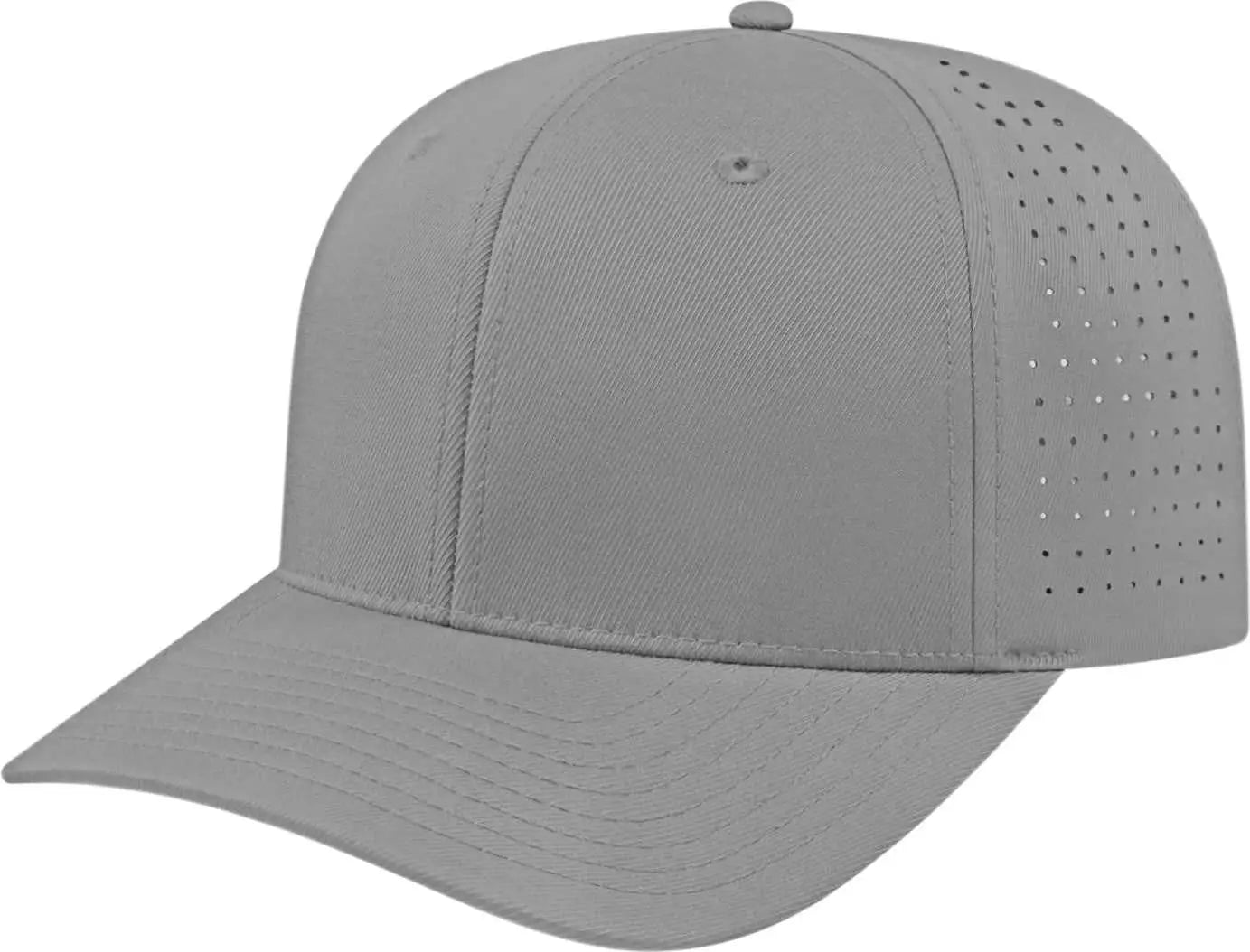 Cap America i8533 Flexfit 110 Perforated Performance Snap Back Cap - Silver - Silver / One Size Fits Most