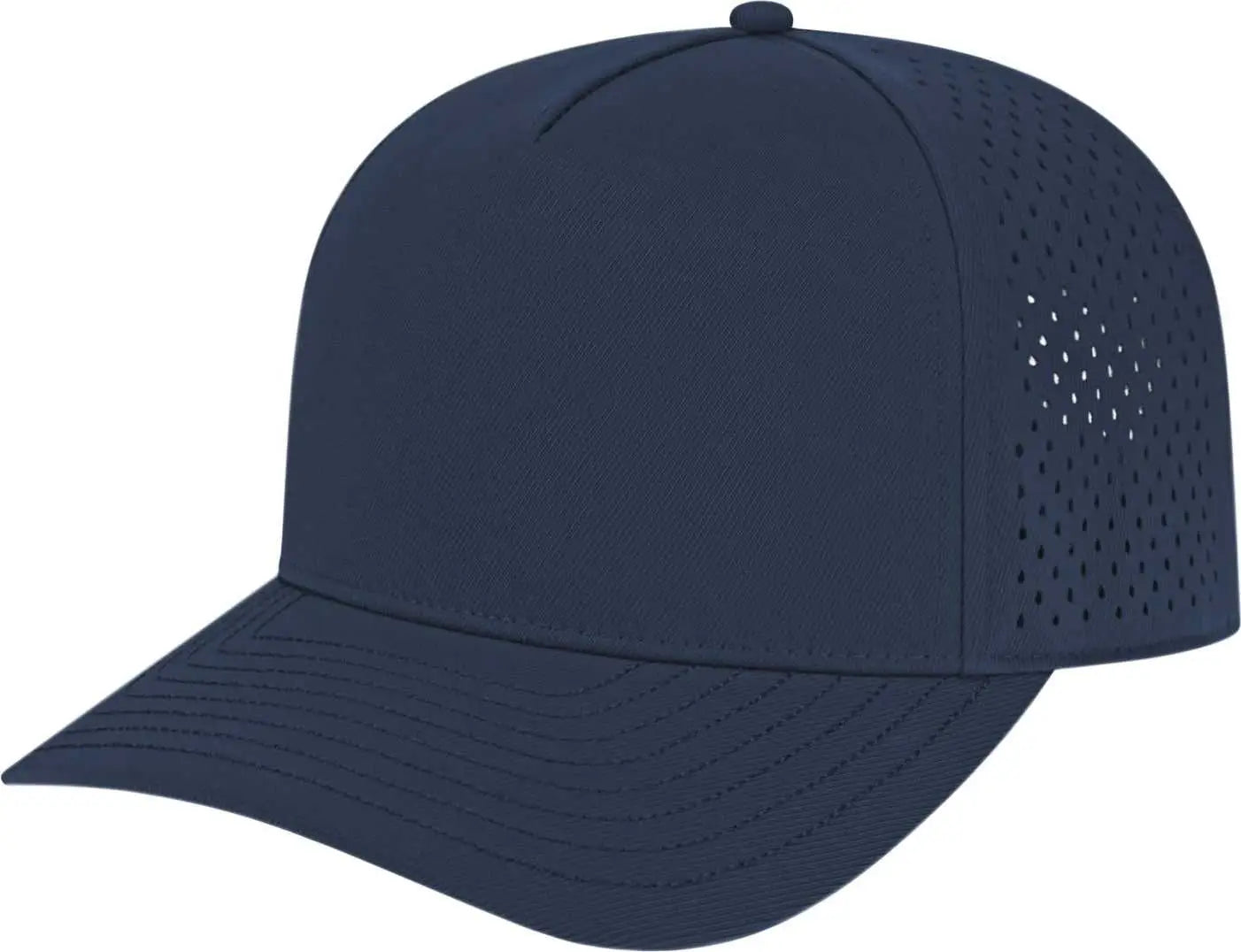 Cap America i8540 Premium Water-Resistant Perforated Cap - Navy - Navy / One Size Fits Most