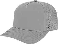 Cap America i8540 Premium Water-Resistant Perforated Cap - Silver - Silver / One Size Fits Most