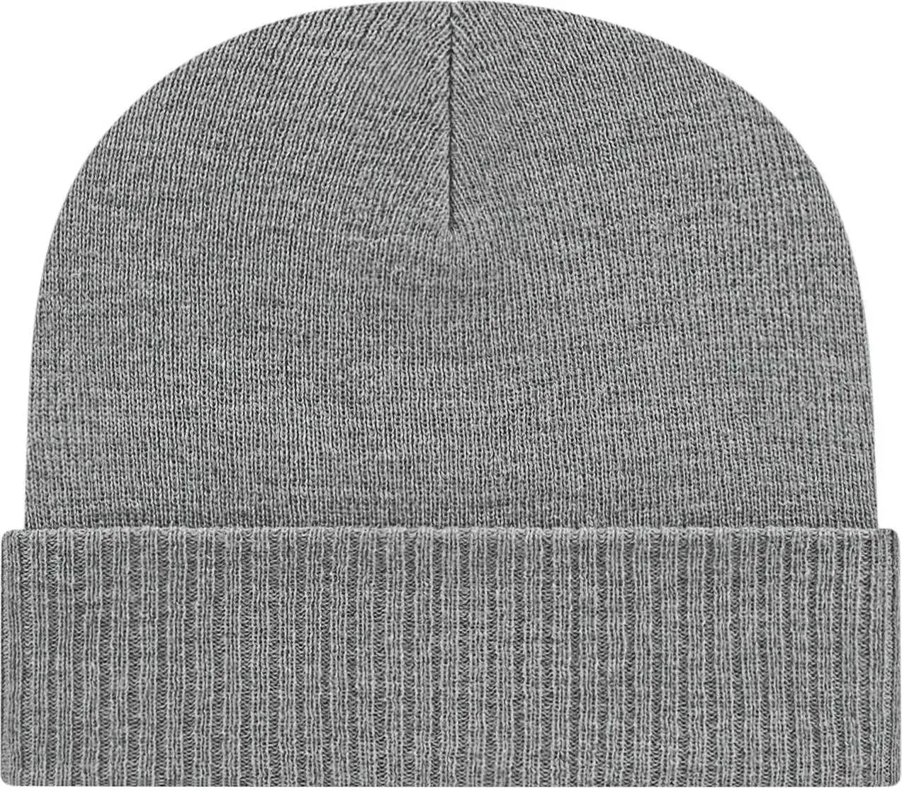 Cap America ik22 Knit Cap with Ribbed Cuff Beanie - Heather - Heather / One Size Fits Most