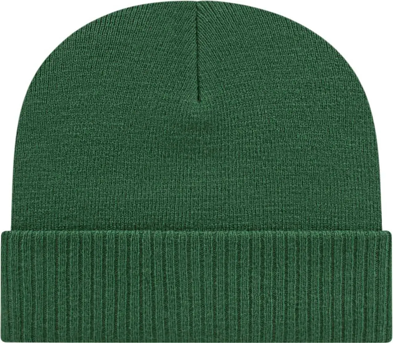Cap America ik22 Knit Cap with Ribbed Cuff Beanie - Hunter - Hunter / One Size Fits Most