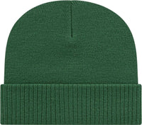 Cap America ik22 Knit Cap with Ribbed Cuff Beanie - Hunter - Hunter / One Size Fits Most