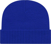 Cap America ik22 Knit Cap with Ribbed Cuff Beanie - Royal - Royal / One Size Fits Most
