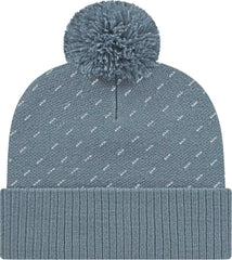 Cap America ik23 Diagonal Dash Knit Cap with Ribbed Cuff Beanie - Slate - Slate / One Size Fits Most