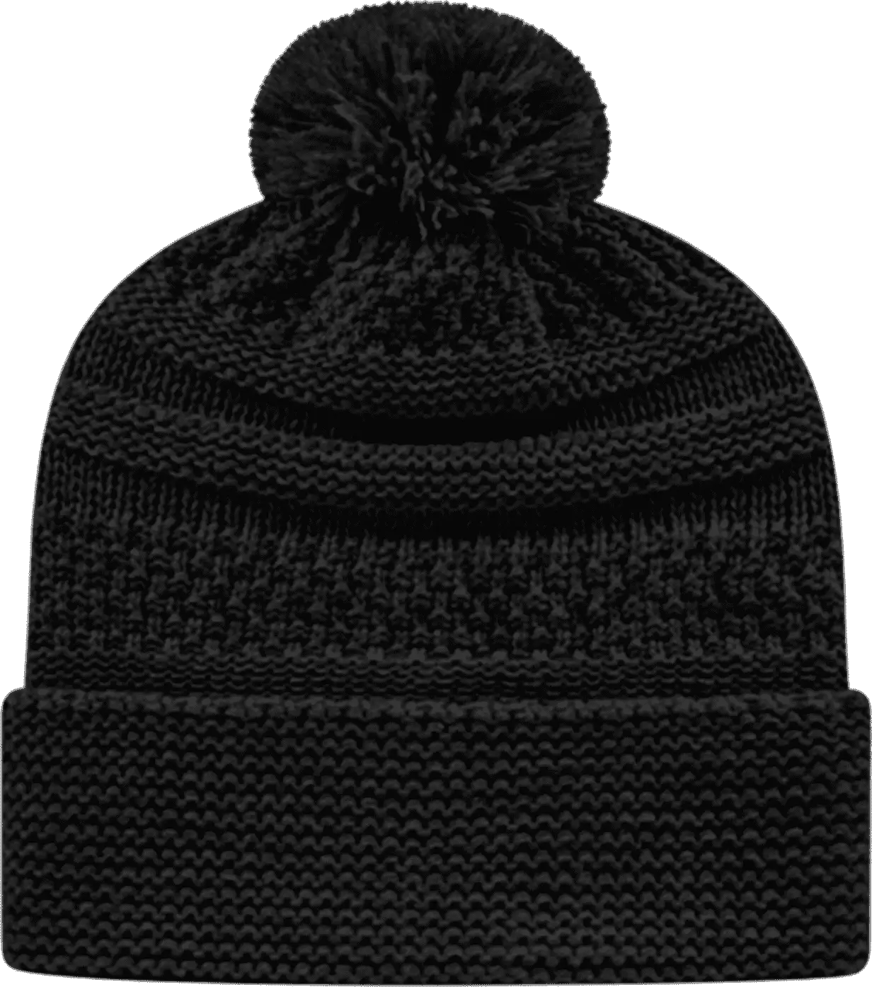 Cap America IK55 Cable Knit Beanie - Black - Black / One Size Fits Most