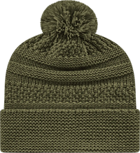 Cap America IK55 Cable Knit Beanie - Olive - Olive / One Size Fits Most