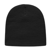Cap America iK75 In Stock Waffle Beanie - Black - Black / One Size Fits Most