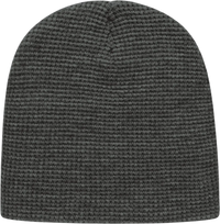 Cap America iK75 In Stock Waffle Beanie - Dark Heather - Dark Gray / One Size Fits Most