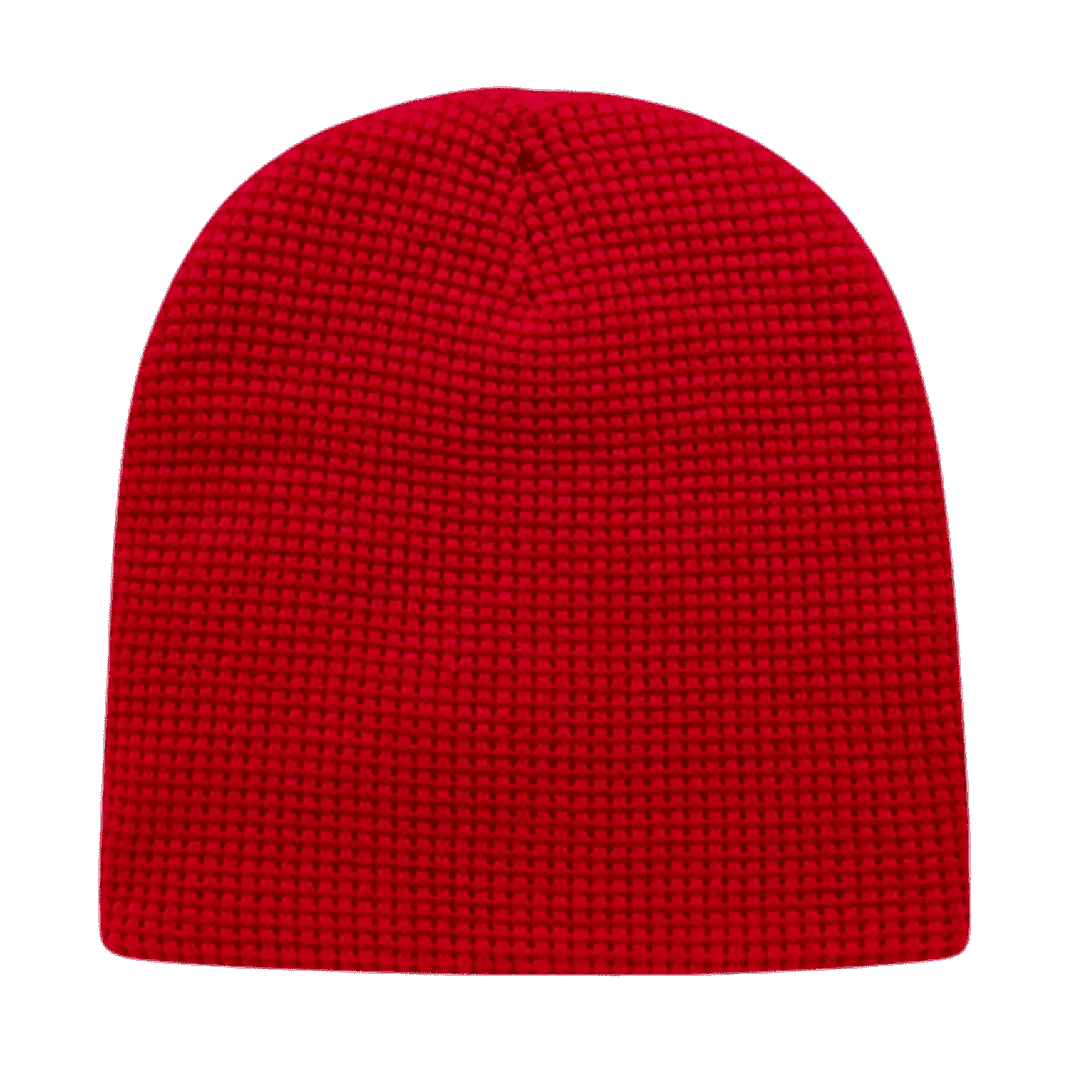 Cap America iK75 In Stock Waffle Beanie - Red - Red / One Size Fits Most