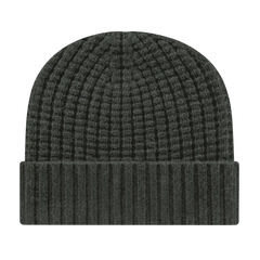 Cap America iK8552 Premium Waffle Knit with Cuff - Dark Heather - Dark Gray / One Size Fits Most