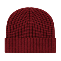 Cap America iK8552 Premium Waffle Knit with Cuff - Merlot - Maroon / One Size Fits Most