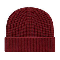 Cap America iK8552 Premium Waffle Knit with Cuff - Merlot - Maroon / One Size Fits Most