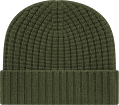 Cap America iK8552 Premium Waffle Knit with Cuff - Olive - Olive / One Size Fits Most