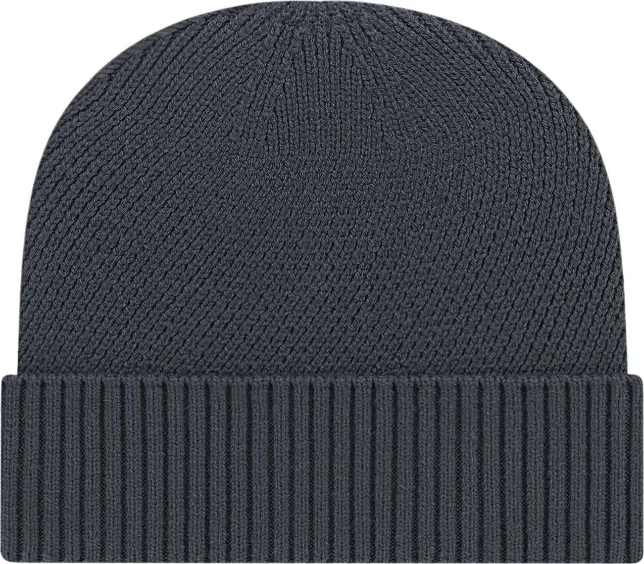 Cap America iK8557 Premium Recycled Knit Cap with Cuff Beanie - Charcoal - Charcoal / One Size Fits Most