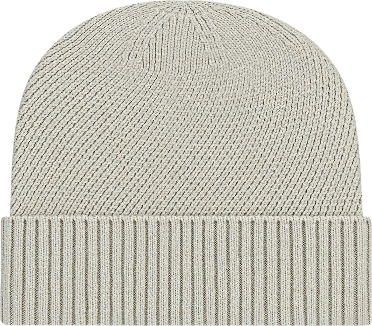 Cap America iK8557 Premium Recycled Knit Cap with Cuff Beanie - Silver - Silver / One Size Fits Most