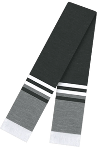 Cap America RK60 USA Made 60 Inch Scarf with Elite Fringe - Dark Heather - Dark Gray / One Size Fits Most