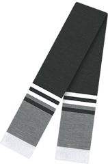 Cap America RK60 USA Made 60 Inch Scarf with Elite Fringe - Dark Heather - Dark Gray / One Size Fits Most