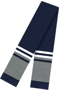 Cap America RK60 USA Made 60 Inch Scarf with Elite Fringe - True Navy - Navy / One Size Fits Most