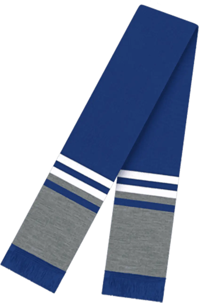 Cap America RK60 USA Made 60 Inch Scarf with Elite Fringe - True Ryal - True Royal / One Size Fits Most