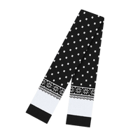 Cap America RKF160 Snowflake Scarf - Black - Black / One Size Fits Most