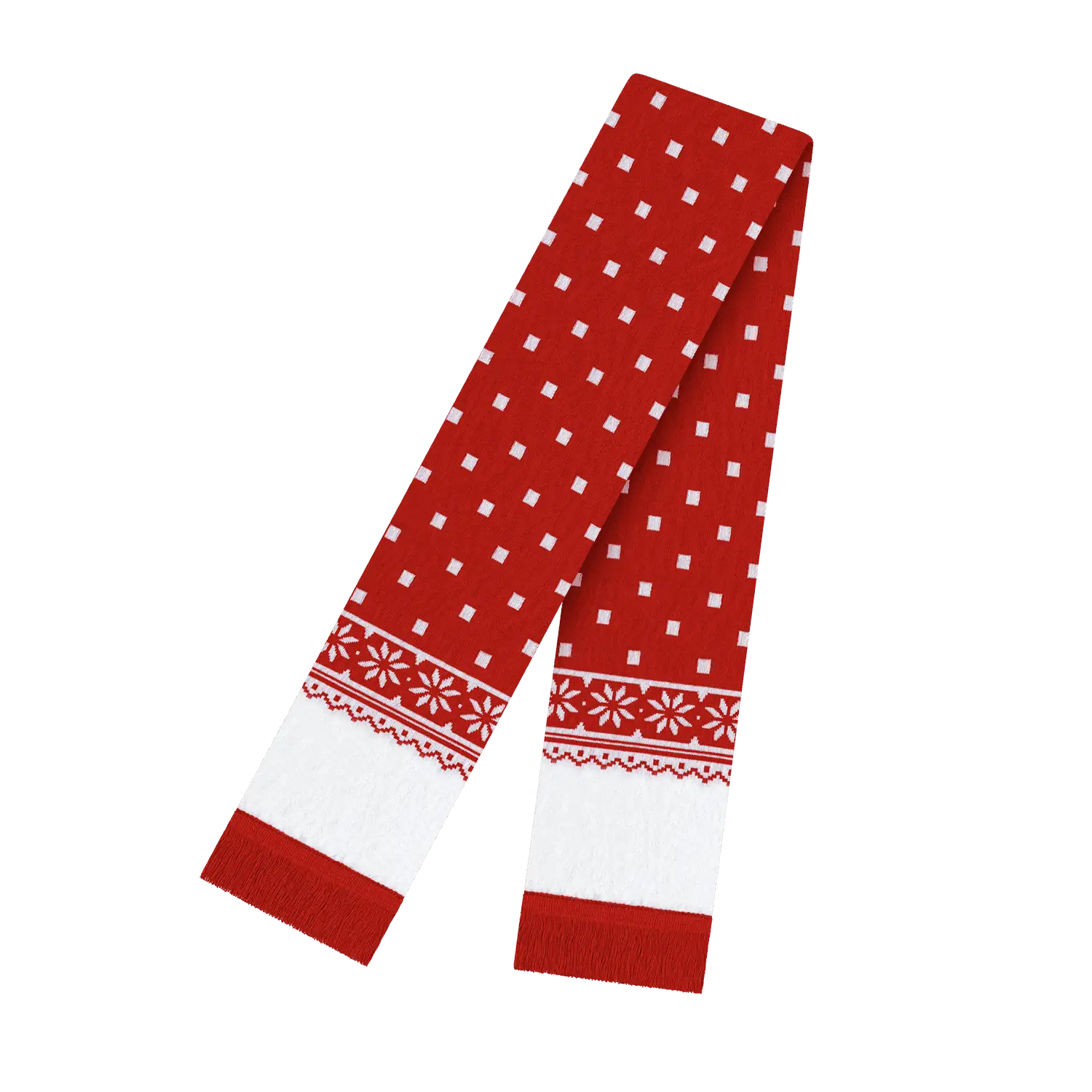 Cap America RKF160 Snowflake Scarf - True Red - Red / One Size Fits Most