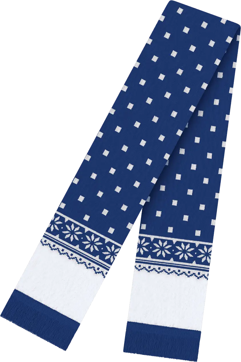 Cap America RKF160 Snowflake Scarf - True Royal - Royal / One Size Fits Most