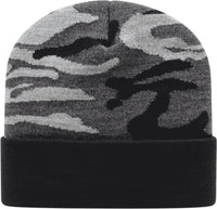 Cap America RKUC12 USA Made Urban Camo Knit Cap with Cuff Beanie - Urban Camo - Multi-Colored / One Size Fits Most