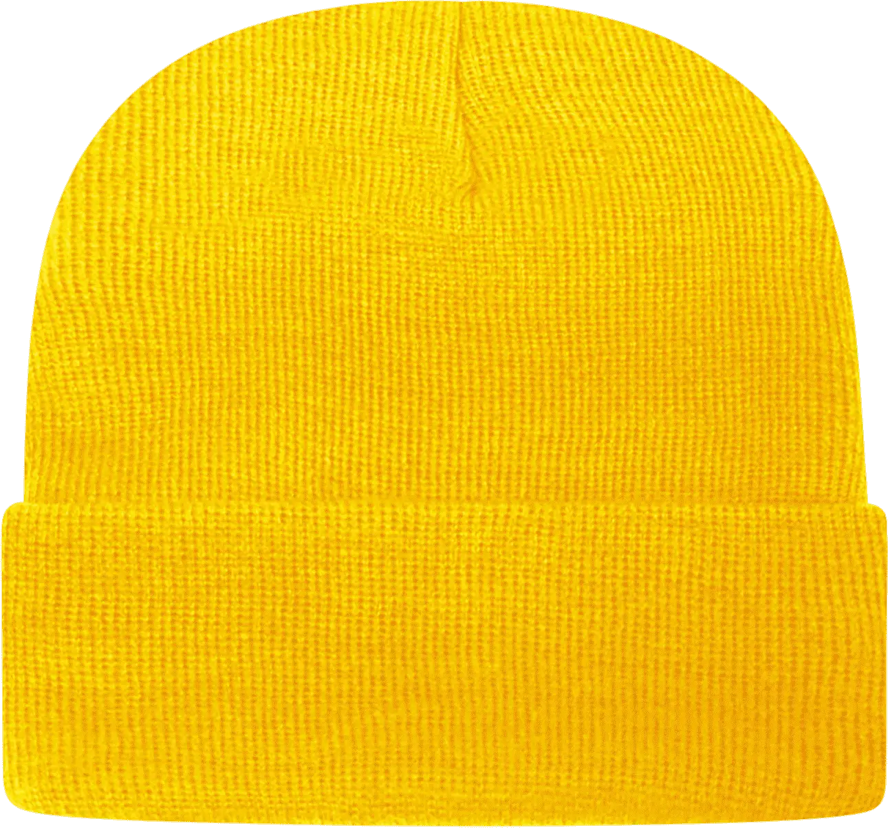 Cap America TKN24 USA Made Knit Cap with Cuff Beanie - Arctic Yellow - Yellow / One Size Fits Most