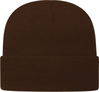 Cap America TKN24 USA Made Knit Cap with Cuff Beanie - Chocolate Brown - Coffee / One Size Fits Most