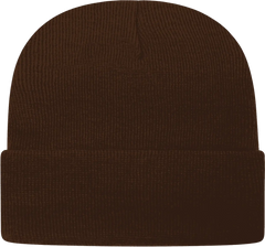 Cap America TKN24 USA Made Knit Cap with Cuff Beanie - Chocolate Brown - Coffee / One Size Fits Most