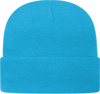 Cap America TKN24 USA Made Knit Cap with Cuff Beanie - Cyan Blue - Blue / One Size Fits Most