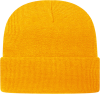 Cap America TKN24 USA Made Knit Cap with Cuff Beanie - Gold - Gold / One Size Fits Most