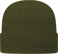 Cap America TKN24 USA Made Knit Cap with Cuff Beanie - Olive - Olive / One Size Fits Most