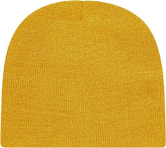 Cap America TKN28 USA Made Knit Beani - Arctic YellowMustard - Mustard / One Size Fits Most