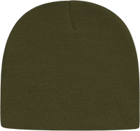 Cap America TKN28 USA Made Knit Beani - Arctic YellowOlive - Olive / One Size Fits Most
