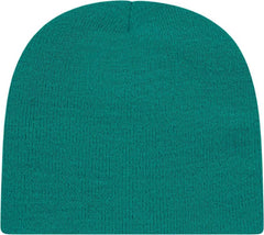 Cap America TKN28 USA Made Knit Beani - Arctic YellowTeal - Teal / One Size Fits Most