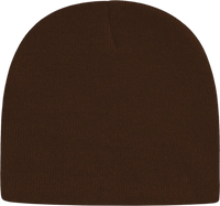Cap America TKN28 USA Made Knit Beani - Chocolate Brown - Coffee / One Size Fits Most