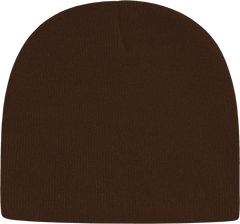 Cap America TKN28 USA Made Knit Beani - Chocolate Brown - Coffee / One Size Fits Most