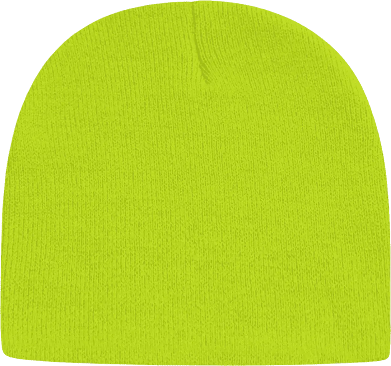 Cap America TKN28 USA Made Knit Beani - Lime Shock - Lime / One Size Fits Most
